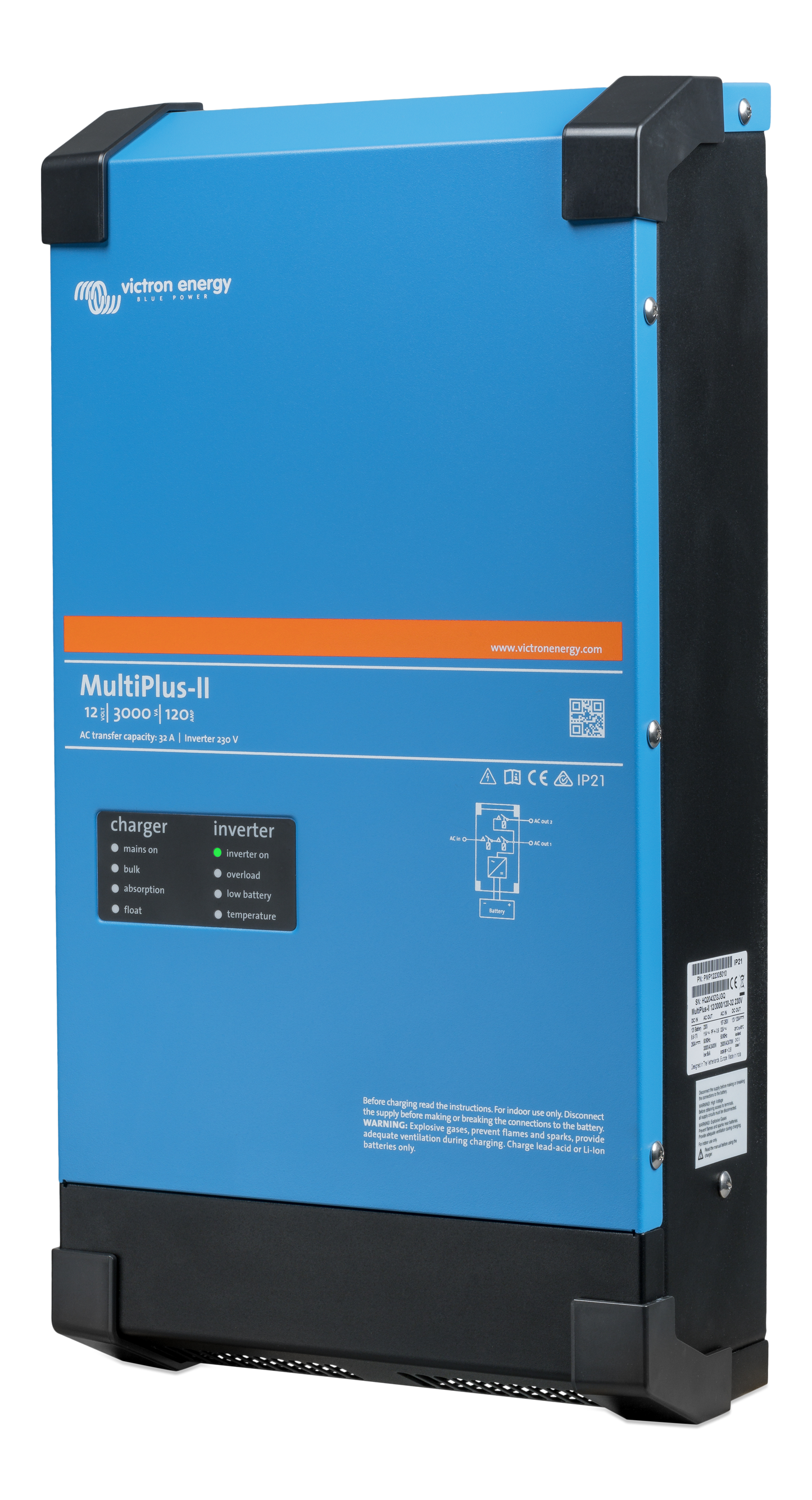 MultiPlus-II 12/3000/120-32 12V 3kVA 120A