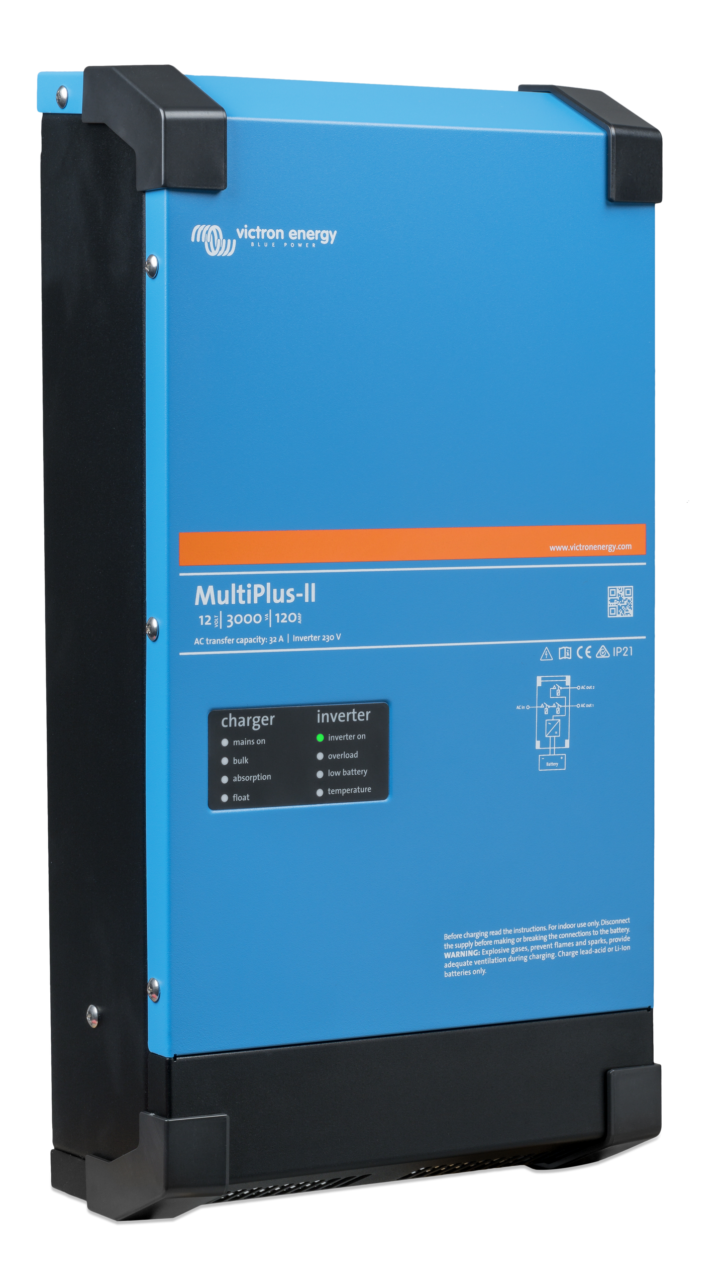 MultiPlus-II 12/3000/120-32 12V 3kVA 120A