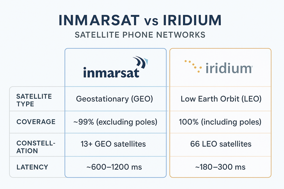 📡 Inmarsat vs Iridium: Which Satellite Phone Network Is Better in 2025?
